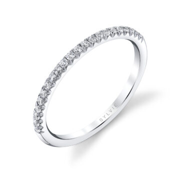 White Gold Classic Diamond Wedding Ring - Loretta