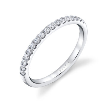 White Gold Classic Diamond Wedding Ring - Landry