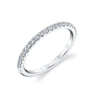 White Gold Classic Diamond Wedding Ring - Aspen