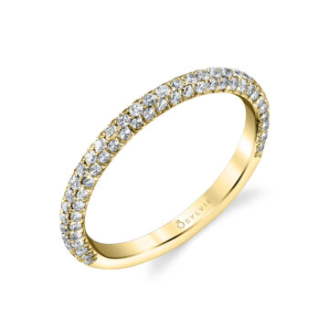 White Gold Pave Diamond Wedding Ring - Braylin