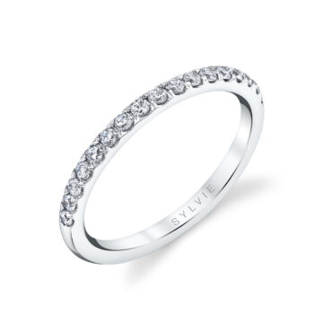 White Gold Classic Diamond Wedding Ring - Angela