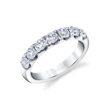 Thick Classic Diamond Wedding Ring - Davina