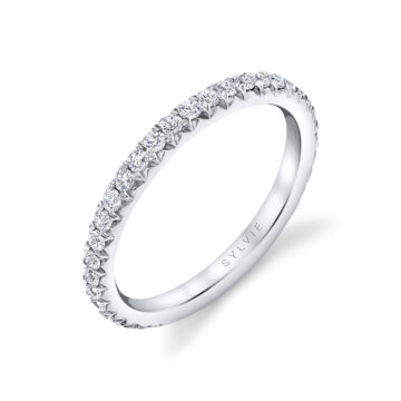 White Gold Classic Diamond Wedding Ring - Perri