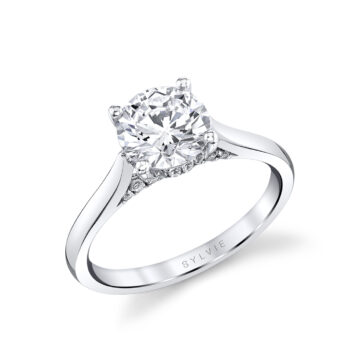 Solitaire Engagement Rings by Sylvie - Diamond Solitaire Rings