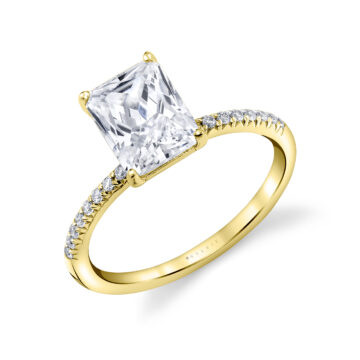 Radiant Cut Classic Engagement Ring - Roux