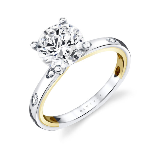 flush set marquise wedding ring