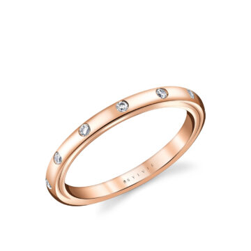 Yellow Gold Iconelle Flush Set Wedding Ring - Sedona