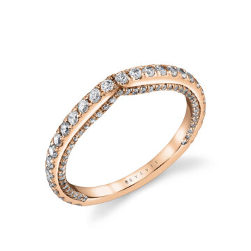 White Gold Iconelle Diamond Shell Wedding Ring