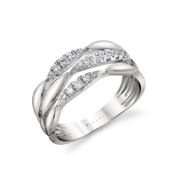 White Gold/Yellow Gold Auravie Two Tone Diamond Ring