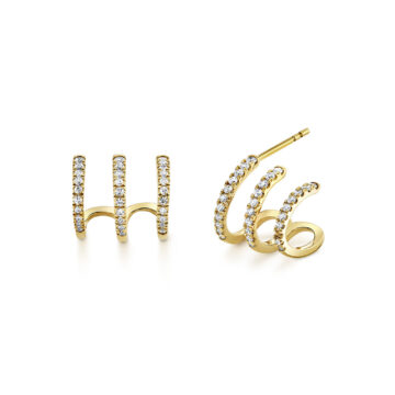 Yellow Gold Éternelle Diamond Ear Cuffs