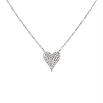 Yellow Gold Éternelle Diamond Heart Necklace