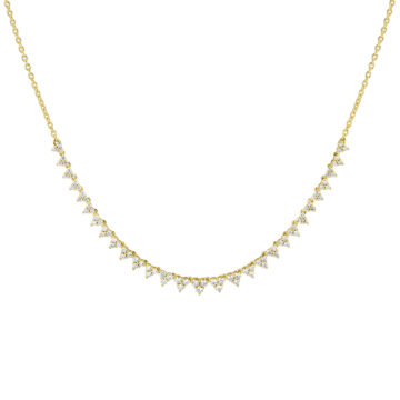 Yellow Gold Éternelle Diamond Trio Necklace