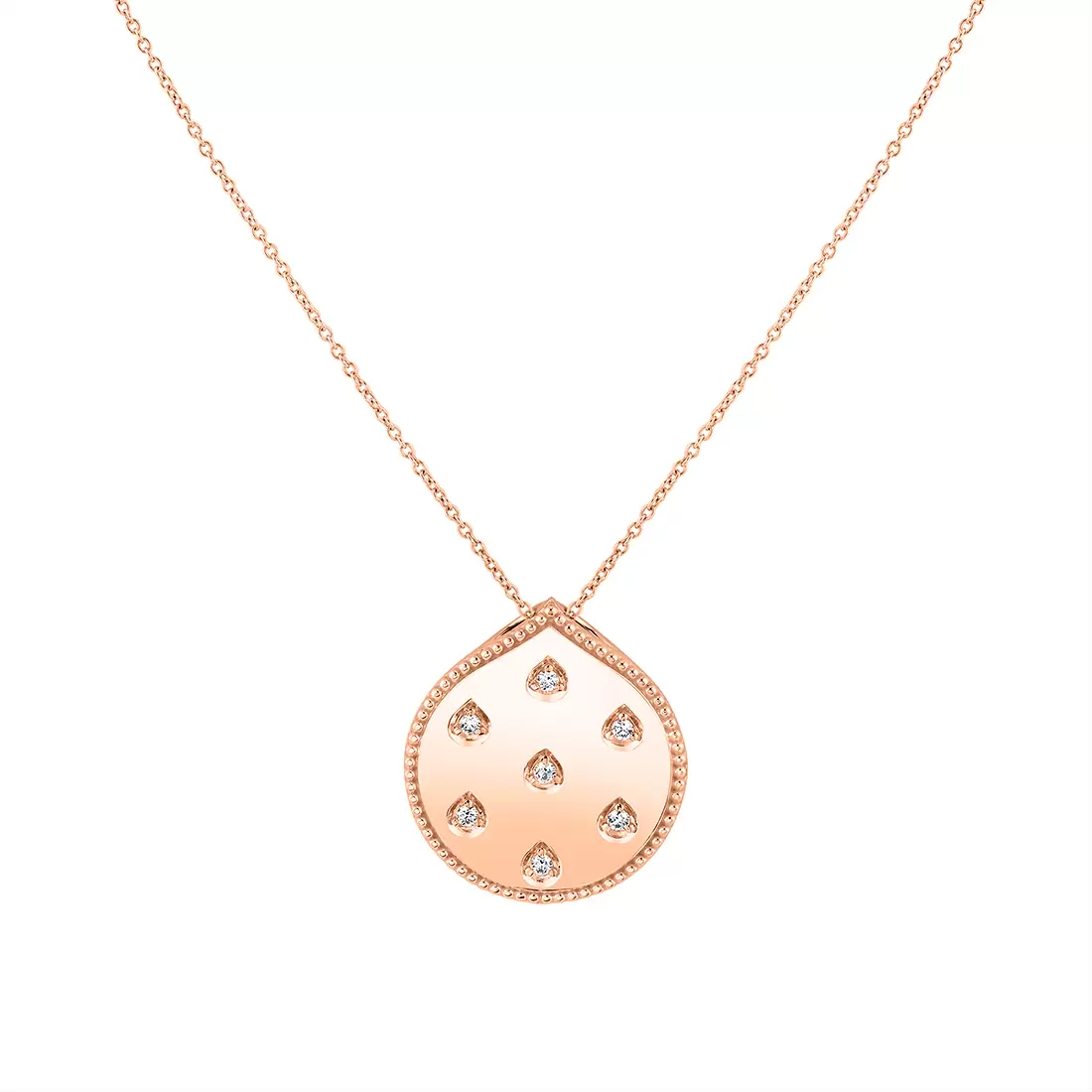 rose gold diamond pendant crop