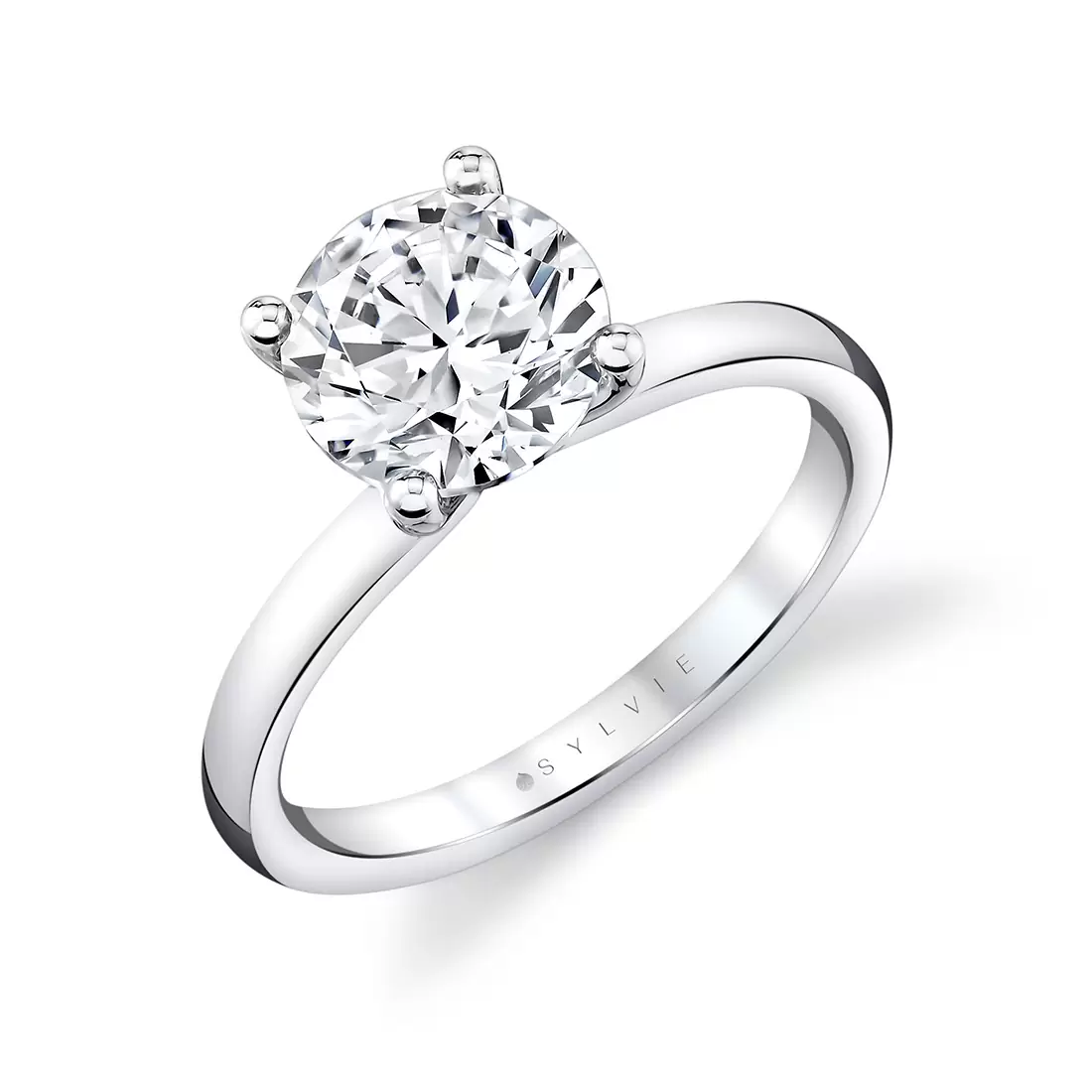 white gold solitaire engagement ring